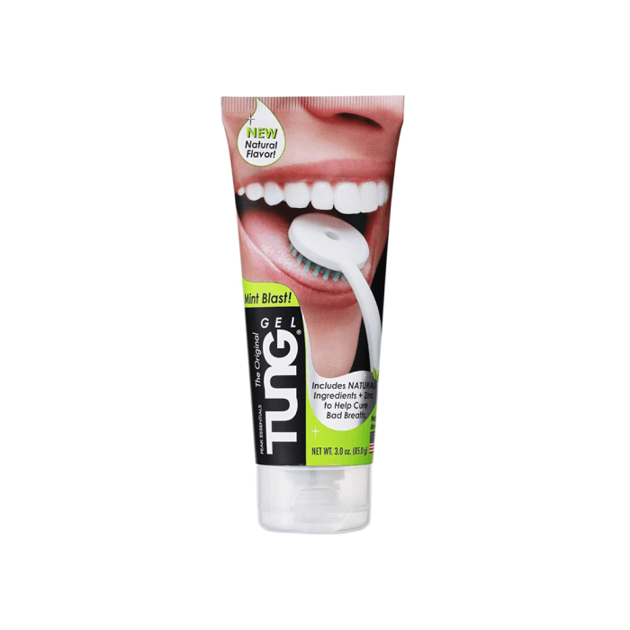 TUNG, MINT BLAST, NATURAL gelis liežuvio valymui, mėtų skonio, 85 g