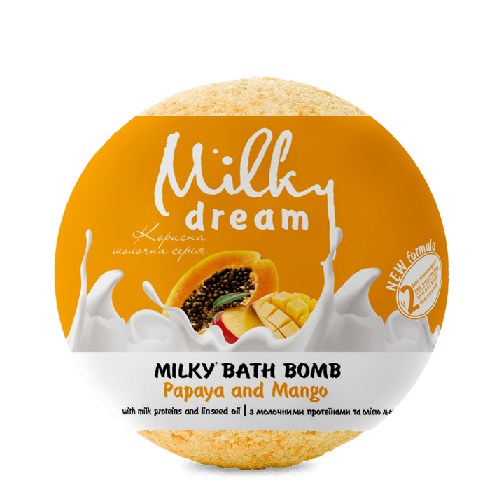 MILKY DREAM, Vonios burbulas Milky Papaja&Mangas, 100 g