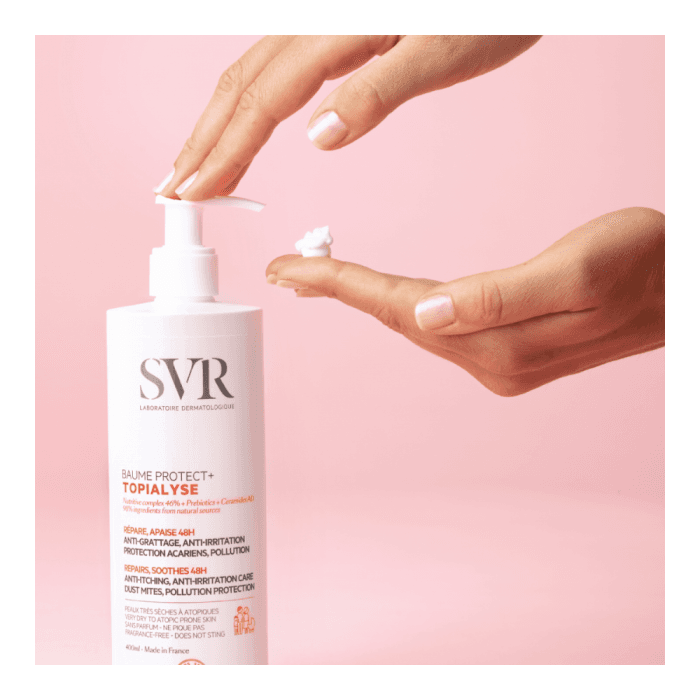SVR kūno kremas sausai, niežėti linkusiai, atopiškai odai TOPIALYSE BAUME PROTECT+, 400 ml, 400 ml-1