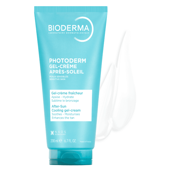 BIODERMA drėkinantis, raminantis gelis-kremas po deginimosi jautriai odai PHOTODERM GEL-CREME, 200 ml-1