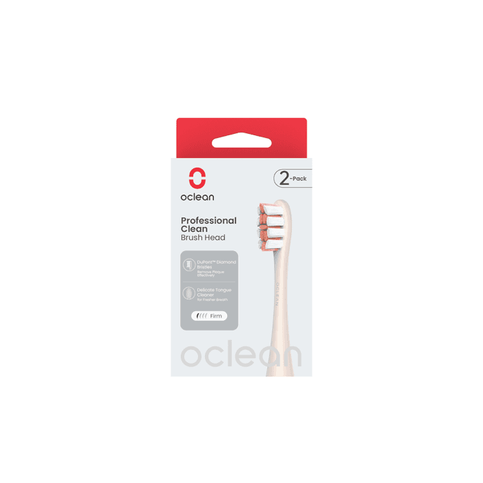 OCLEAN pakaitinės galvutės P1C8 PROFESSIONAL CLEAN, auksinė spalva, 2 vnt.-1