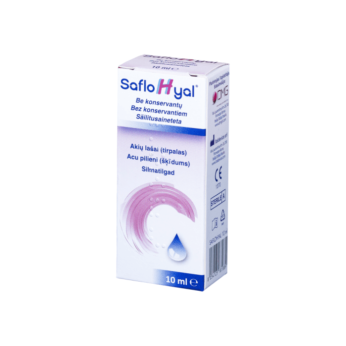 SAFLOHYAL akių lašai, 10 ml-2