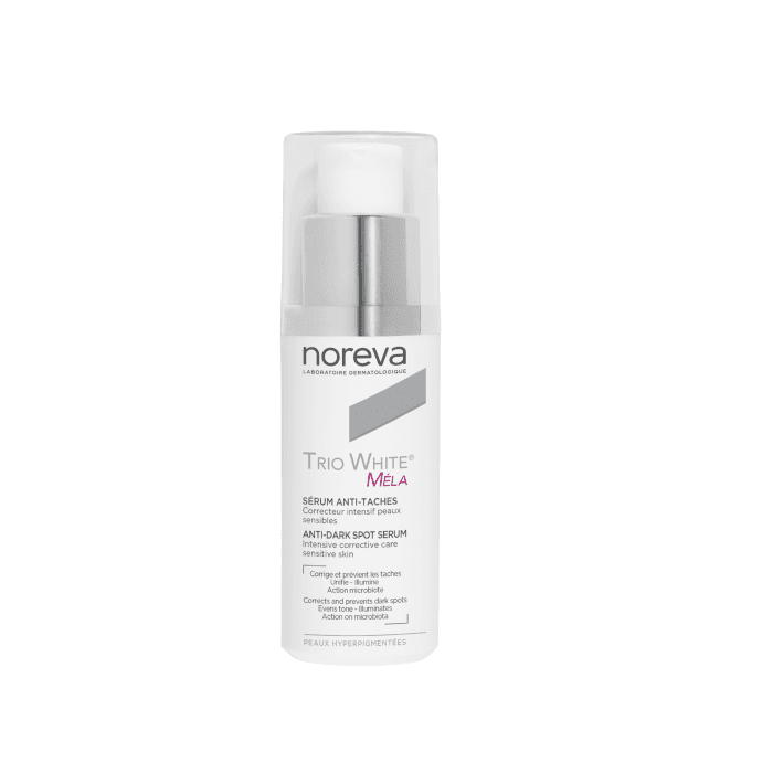NOREVA  serumas pigmentuotai odai TRIO WHITE MÉLA, 30 ml