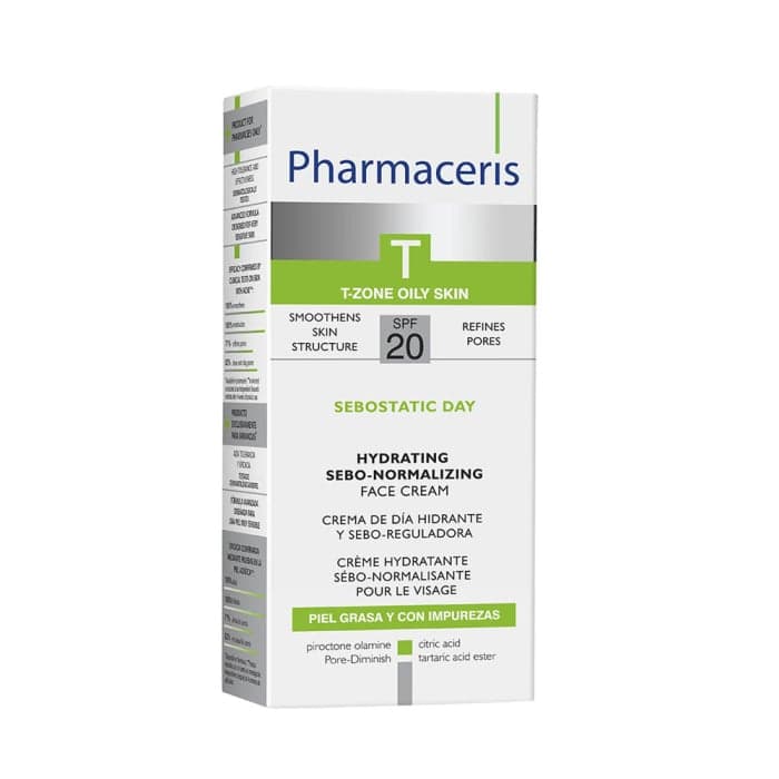 PHARMACERIS T dieninis kremas SEBOSTATIC , SPF20, 50 ml-1