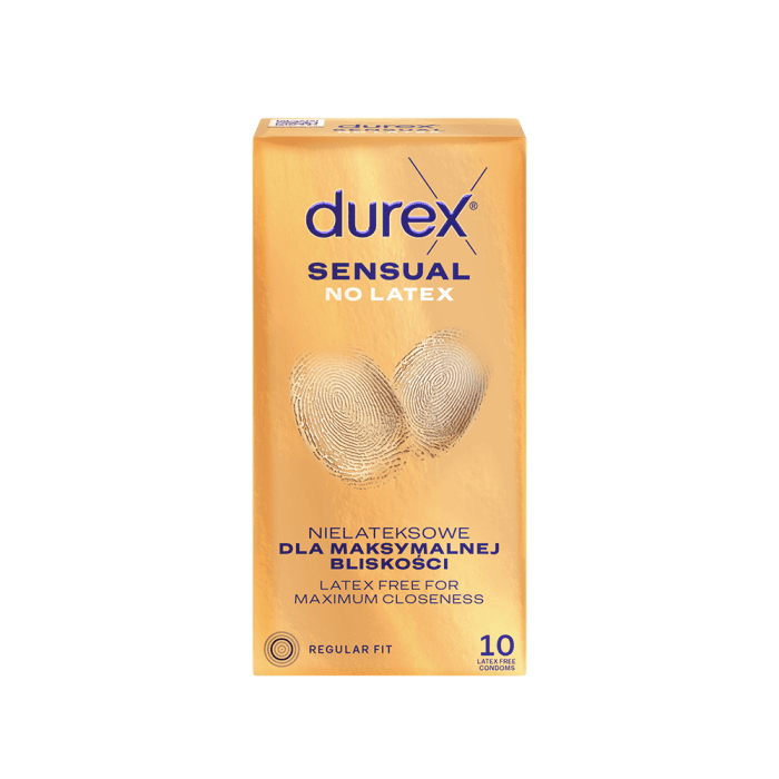 DUREX prezervatyvai SENSUAL no Latex, 10 vnt.