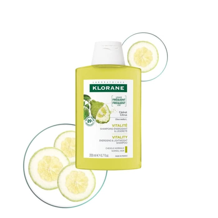 KLORANE tonizuojantis šampūnas su citrusais linkusiems riebaluotis plaukams, 200 ml-1