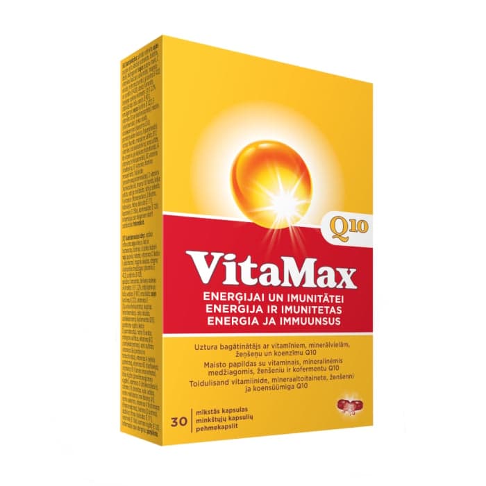 VITAMAX Q10, 30 Kapsulės