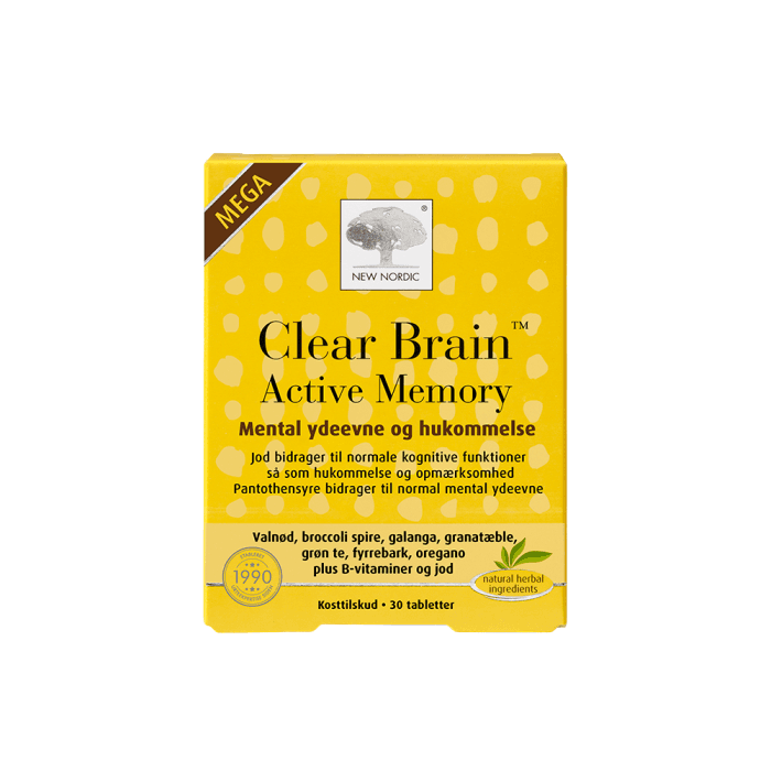 NEW NORDIC Clear Brain Mega, 30 tablečių