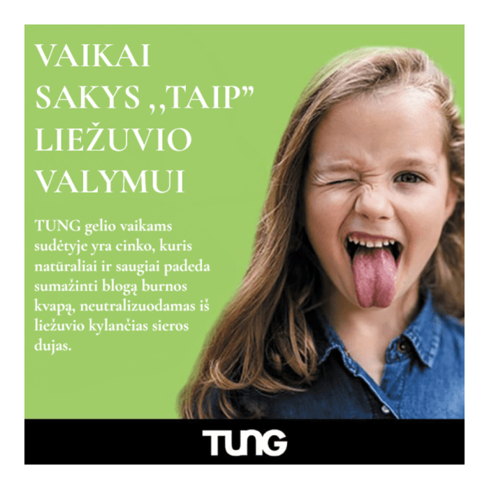 TUNG, STRAWBERRY gelis liežuvio valymui, braškių skonio, 85 g-2