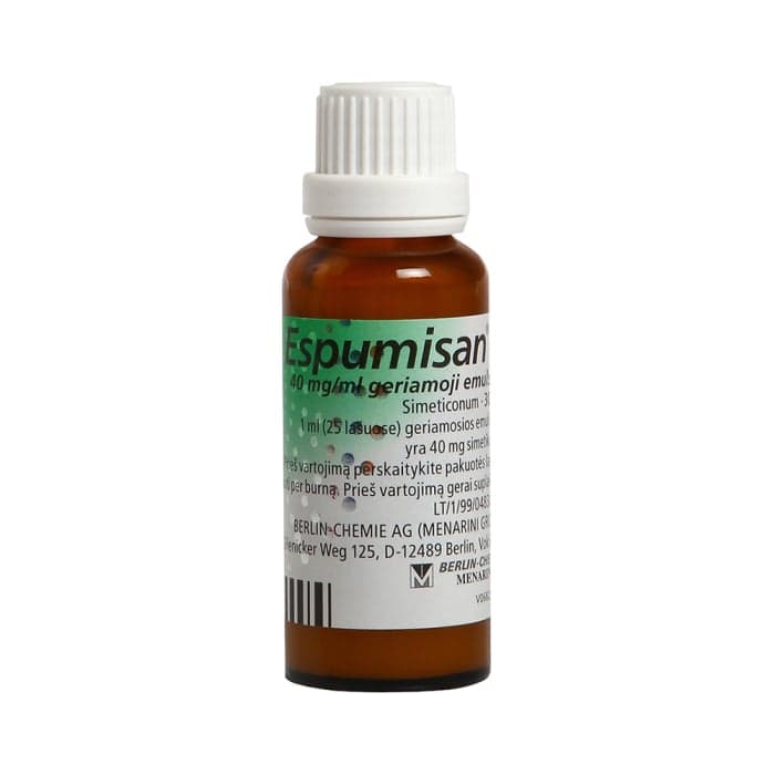 Espumisan L 40 mg/ml geriamieji lašai (emulsija)  30ml, geriamoji emulsija, N1