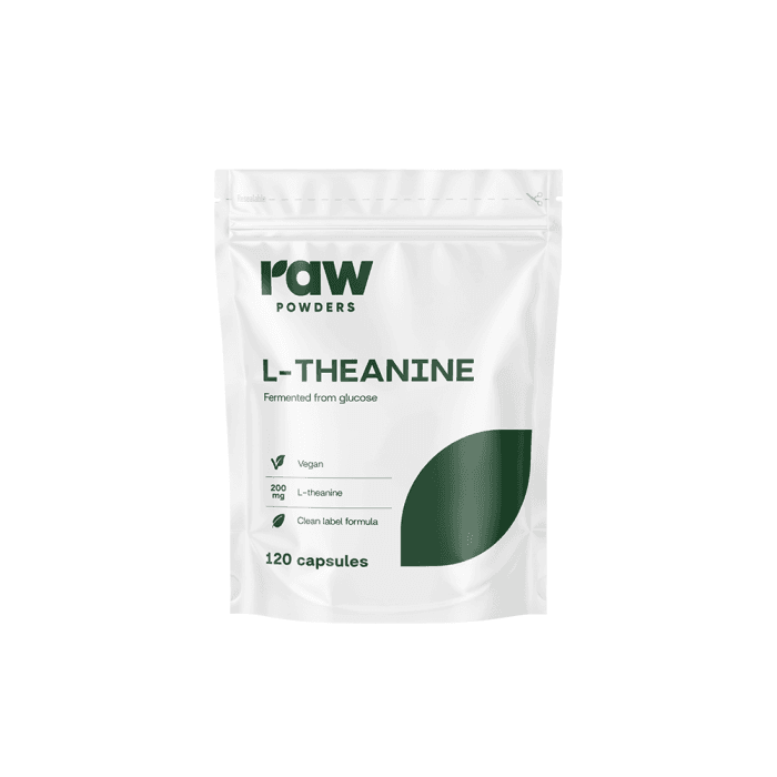 RAW POWDERS L-TEANINAS, 120 kapsulių