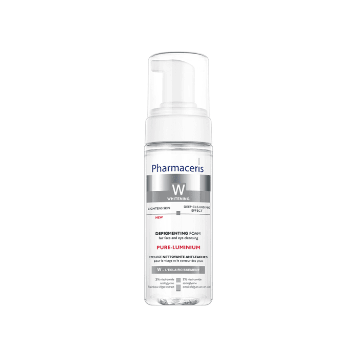 PHARMACERIS W prausiamosios putos nuo pigmentacijos PURE-LUMINUM, 150 ml