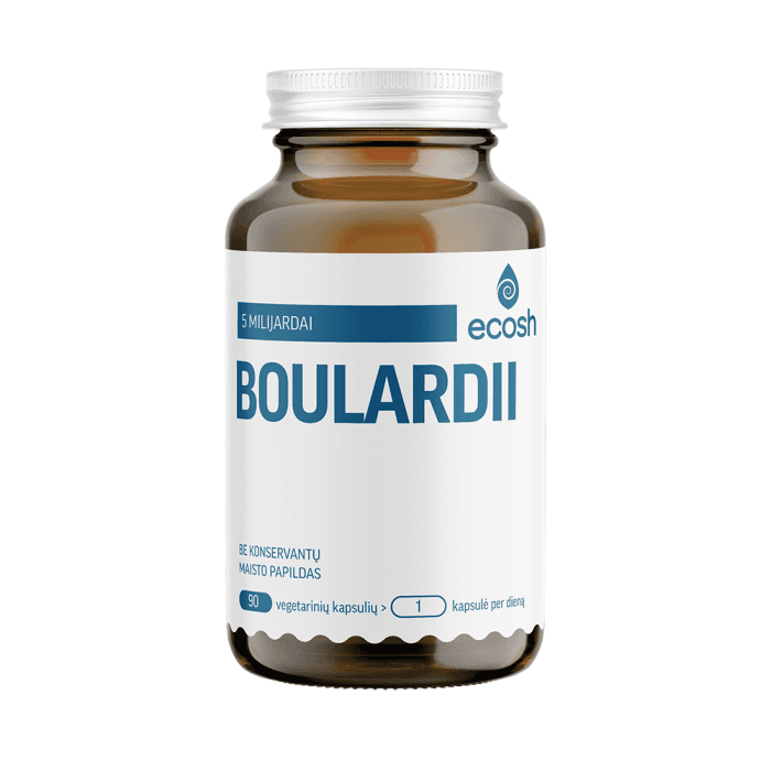 ECOSH BOULARDII, 250 MG, 90 kapsulių
