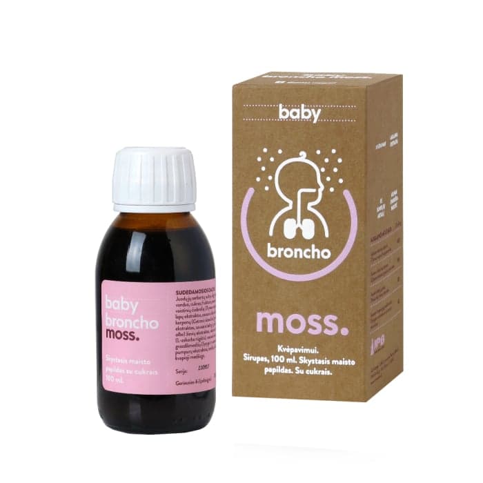 BRONCHOMOSS BABY sirupas vaikams, 100 ml