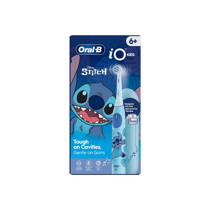 Elektrinis dantų šepetėlis ORAL-B iO Kids (6+y) Stitch + kelioninis dėklas, 1 vnt.