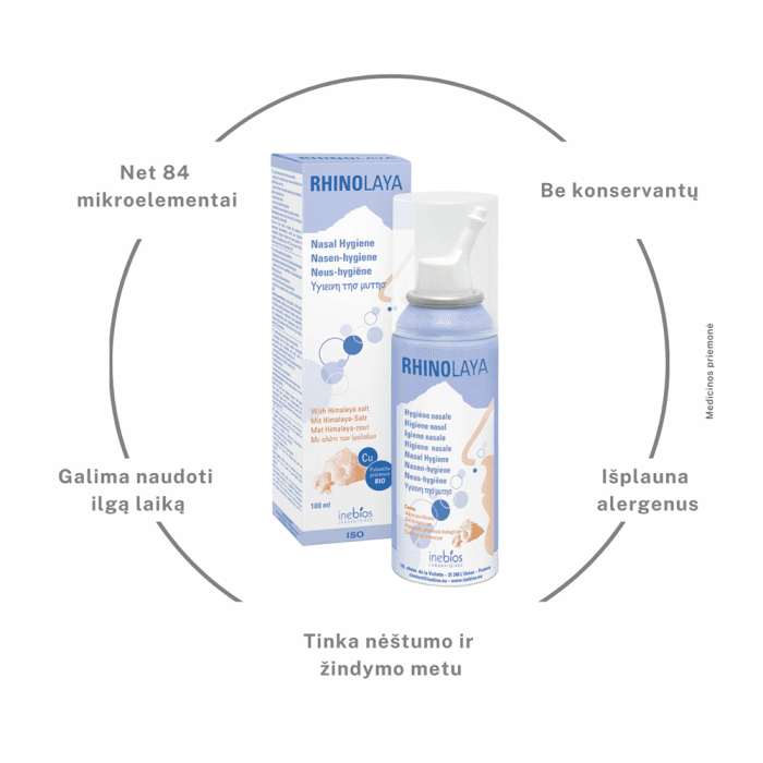 RHINOLAYA INEBIOS Himalajų druskos nosies purškalas, 100 ml-2