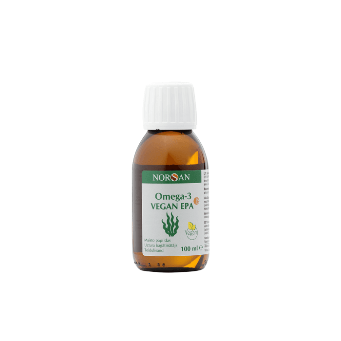 NORSAN 'Omega-3 Vegan EPA aliejus, 100 buteliukas+dozavimo indelis-2