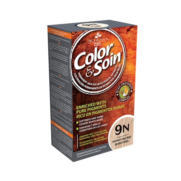 COLOR & SOIN plaukų dažai be amoniako 9N Honey Blond, 135 ml