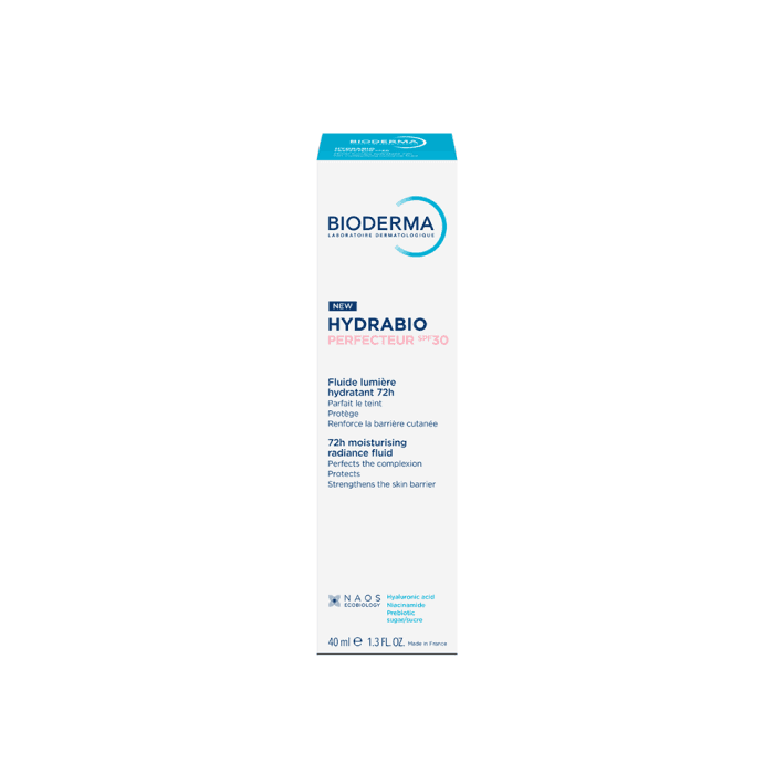 BIODERMA, drėkinantis spindesio suteikiantis fluidas dehidratuotai odai HYDRABIO PERFECTEUR SPF30, 40 ml-2