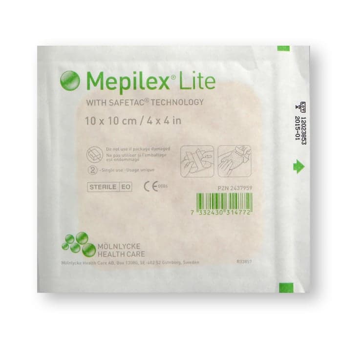 MEPILEX LITE tvarsčiai, 10x10 cm, 5 vnt.-1