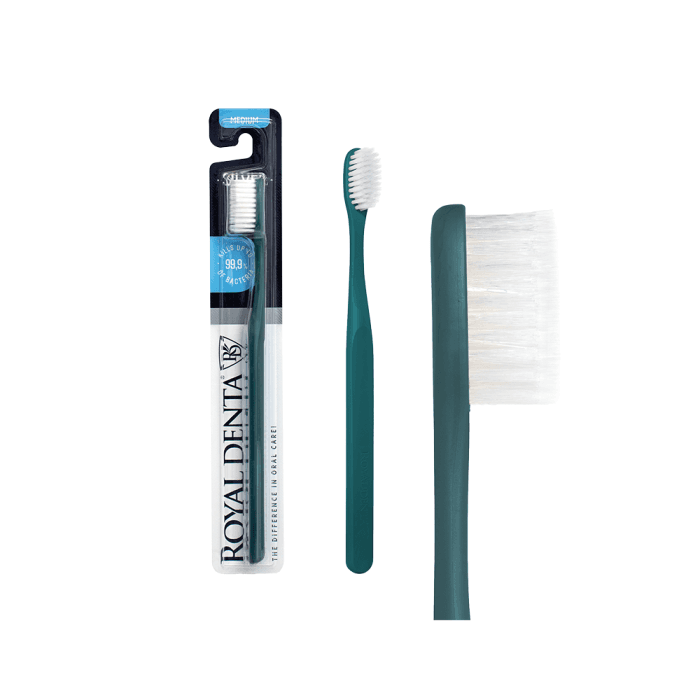 ROYAL DENTA dantų šepetėlis SILVER MEDIUM T32, 1 vnt.-2