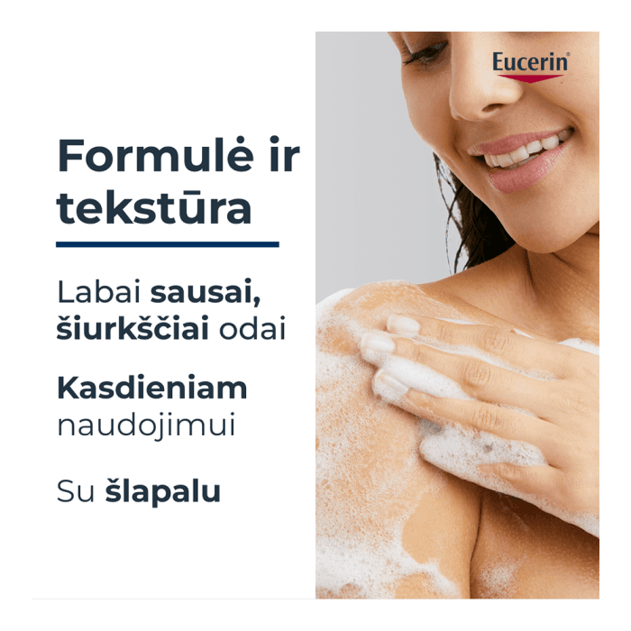 EUCERIN švelnus dušo gelis su 5 % šlapalo UREAREPAIR, 400 ml-2
