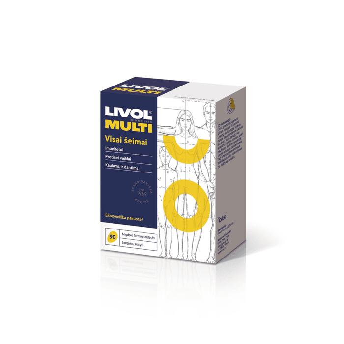 LIVOL MULTI VISAI ŠEIMAI, 90 tablečių-1