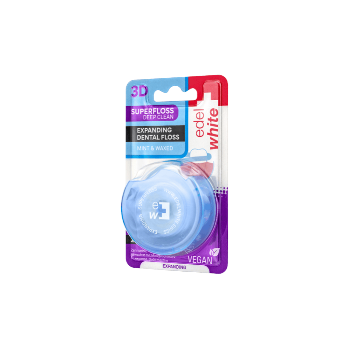 EDELWHITE tarpdančių juostelė SUPERFLOSS, mėtų skonio, 25 m-1