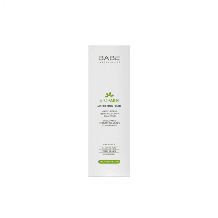 BABÉ drėkinamasis, matiškumo suteikiantis veido fluidas Stop AKN, 50 ml-1