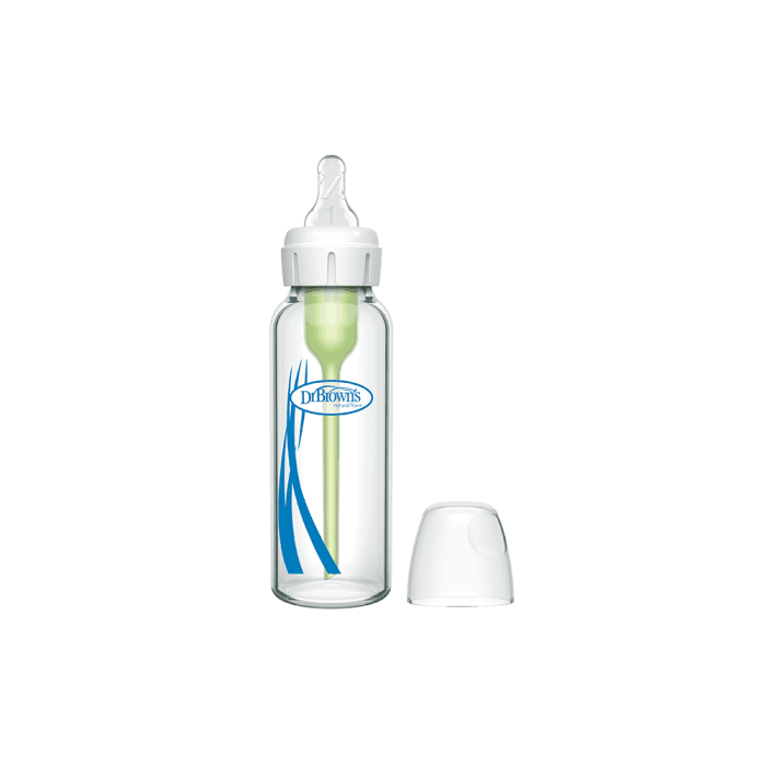 DR.BROWN'S stiklinis buteliukas OPTIONS+ siauru kakleliu, 250ml, 1 buteliukas