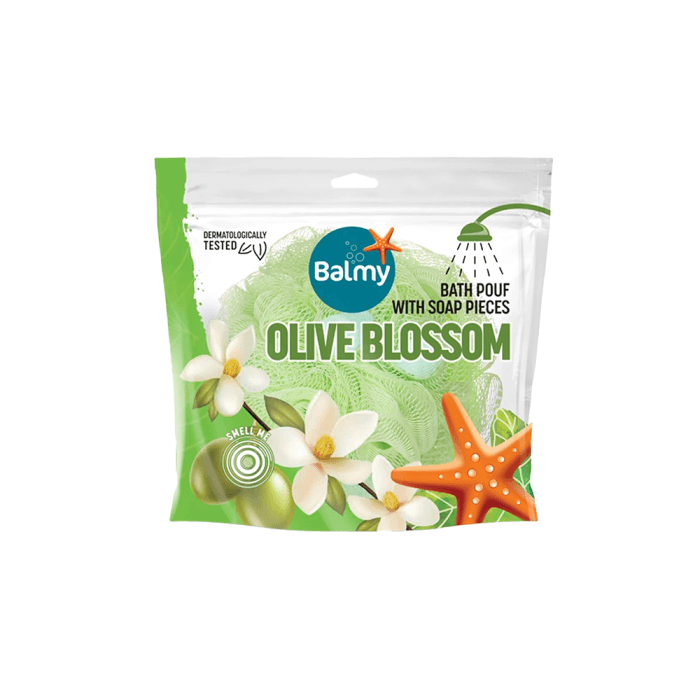 BALMY plaušinė su muilo gabaliukais OLIVE BLOSSOM, 1 vnt.-1