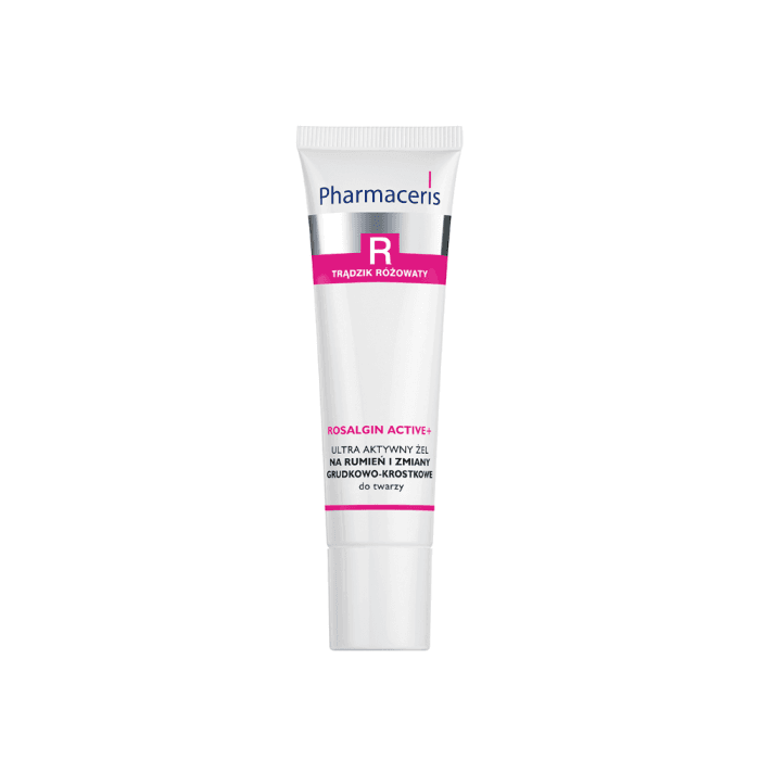 PHARMACERIS R veido gelis raustančiai odai ROSALGIN ACTIVE+, 30 ml