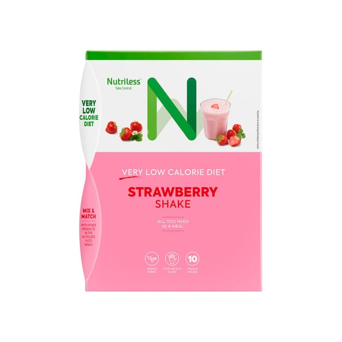 NUTRILESS kokteilis, braškių skonio, 350 g