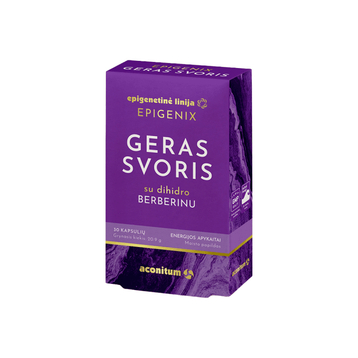 EPIGENIX Geras svoris, 30 kapsulių