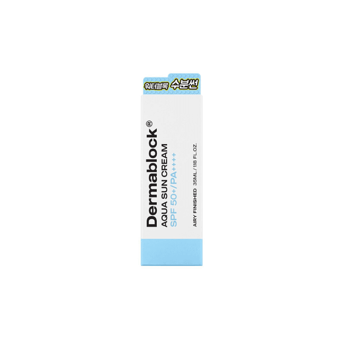 DERMABLOCK, drėkinanti apsauga nuo saulės, Aqua sun cream SPF50+/PA++++, 35 ml-2
