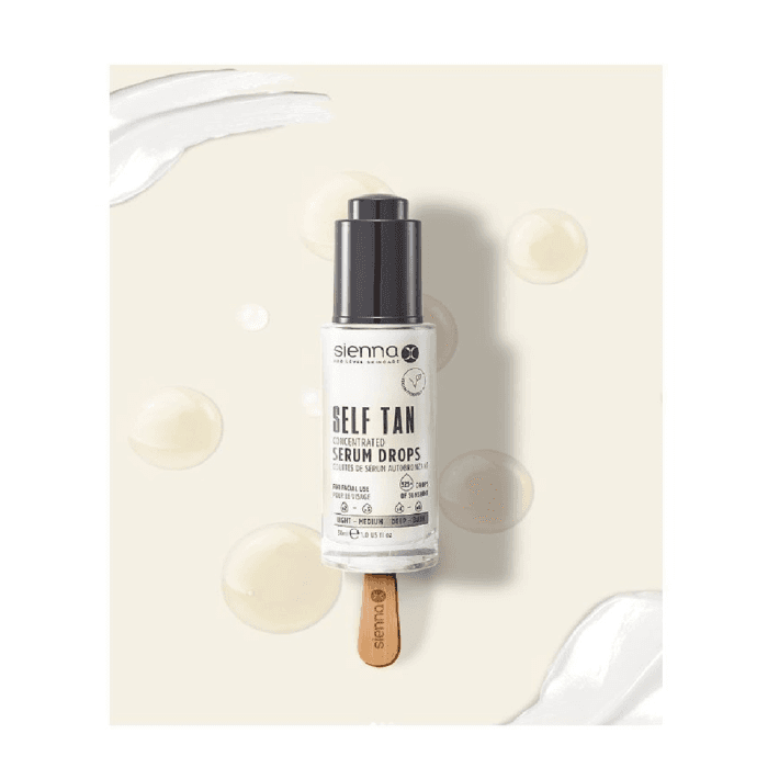 SIENNA-X įdegio lašeliai veidui ir dekoltė, 30 ml-2