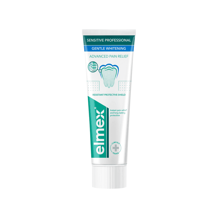 ELMEX balinanti dantų pasta jautriems dantims SENSITIVE PROFESSIONAL GENTLE WHITENING PAIN RELIEF, nuo 12 metų, 75 ml-1