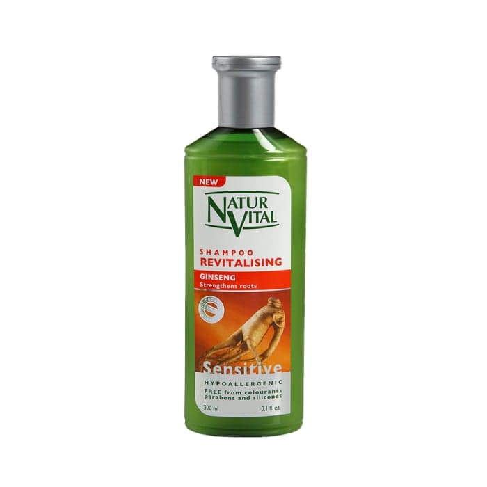 NATUR VITAL gaivinamasis šampūnas su ženšenių ekstraktu SENSITIVE, LT-EKO-001, 300 ml
