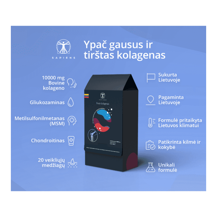 SAPIENS D FORTE KOLAGENAS, apelsinų skonio, 500 ml-1