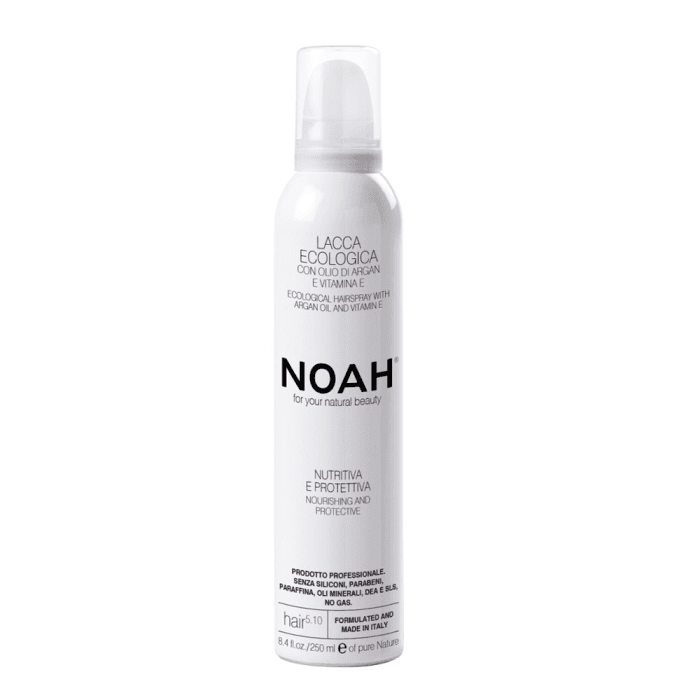 NOAH maitinamasis plaukų lakas su argano aliejumi ir vitaminu E, 250 ml