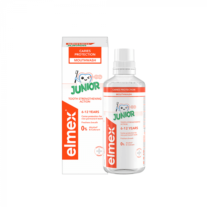 ELMEX, burnos skalavimo skystis vaikams, Junior, 400 ml-1