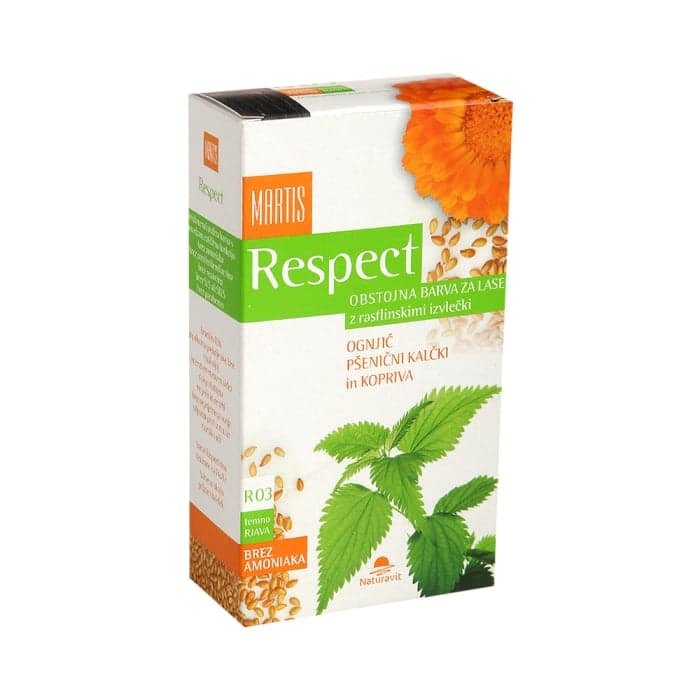 MARTIS RESPECT ilgalaikiai plaukų dažai NR. 03, tamsiai ruda spalva, 135 ml