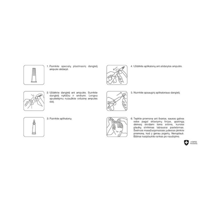 LABO ampulės nuo plaukų slinkimo moterims HAIR LOSS 5 PATENTS, 14 ampulių-1