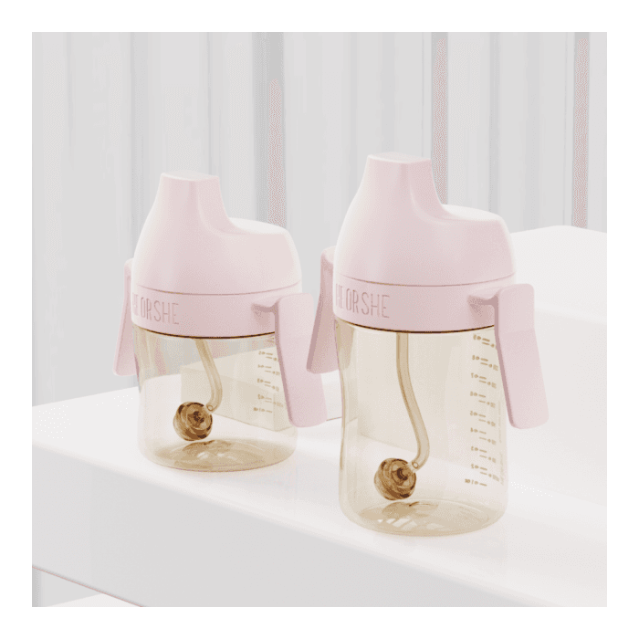 HEORSHE DENTAL CARE gertuvė 300 ml, nuo 9 mėnesių, rožinė spalva, 1 vnt.-2