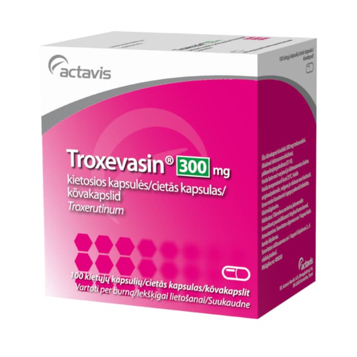 TROXEVASIN, kietosios kapsulės, N100