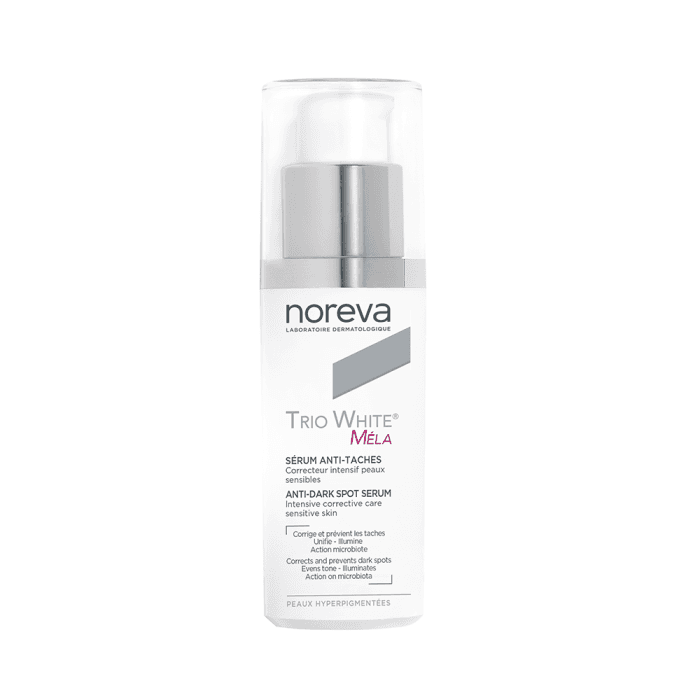 NOREVA  serumas pigmentuotai odai TRIO WHITE MÉLA, 30 ml