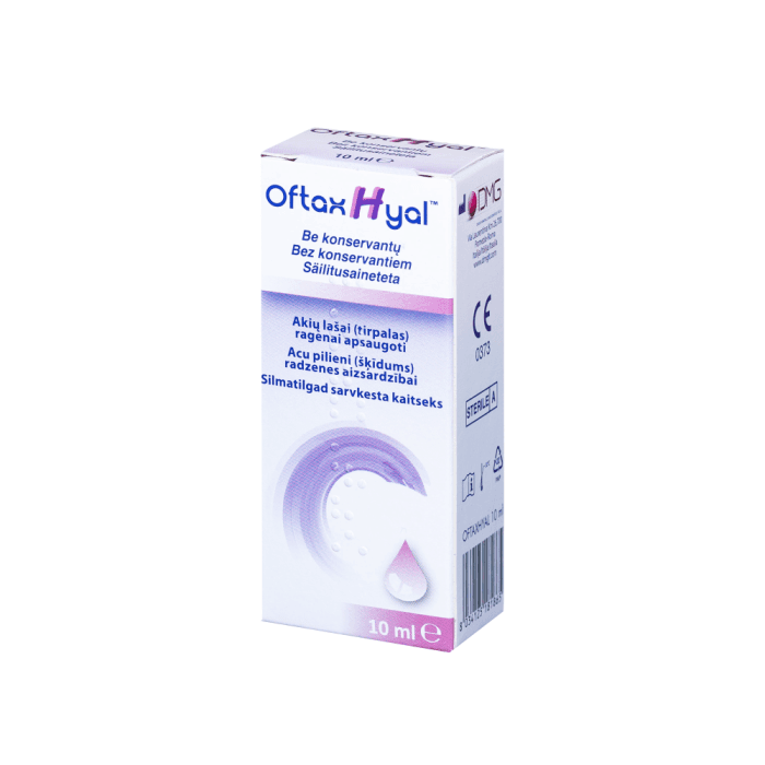 OFTAXHYAL akių lašai, 10 ml