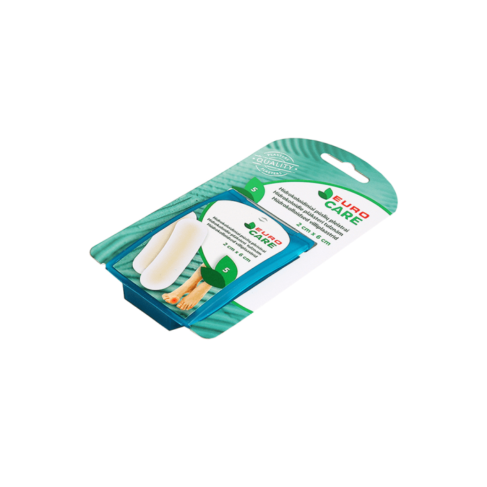 EUROCARE hidrokoloidiniai pūslių pleistrai, 2 x 6 cm, 5 vnt.-1
