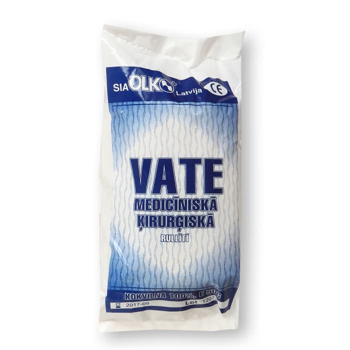 OLKO medicininė vata ritinyje, 50 g-1