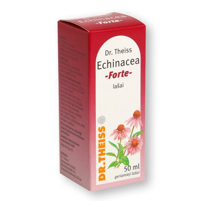 DR. THEISS ECHINACEA FORTE, 0,756ml/ml, geriamieji lašai, tirpalas, 50 ml, geriamieji lašai, tirpalas, N1-1